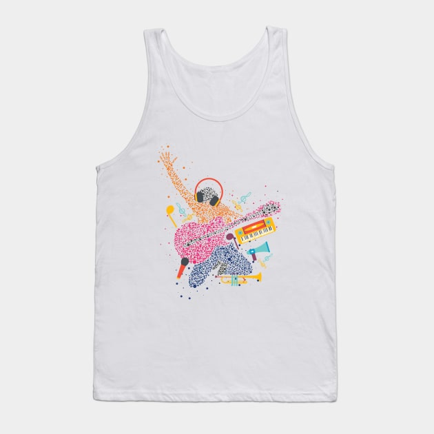 Music Tank Top by rsjinfotech